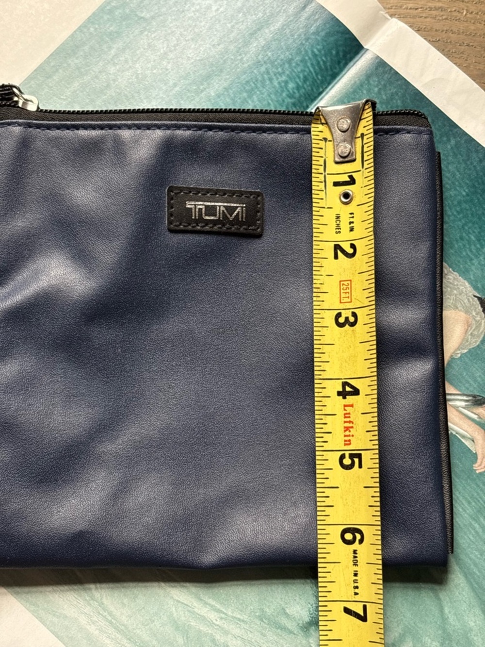 Tumi Accessory Pouch In Navy Blue - Picture 4 of 8